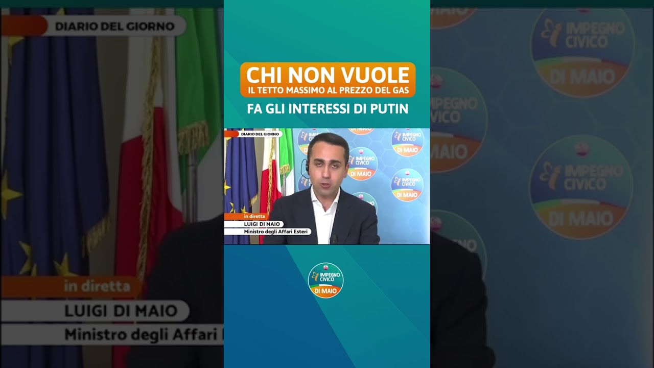 &ldquo;Chi non vuole il tetto massimo al prezzo del gas, fa gli interessi di Putin&rdquo;