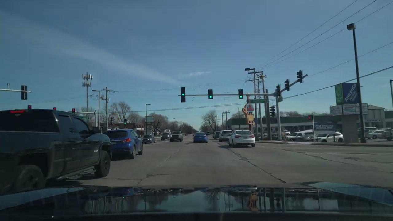 Hickory Hills to Evergreen Park 4K Illinois POV ASMR Drive (No Talk, No Music)