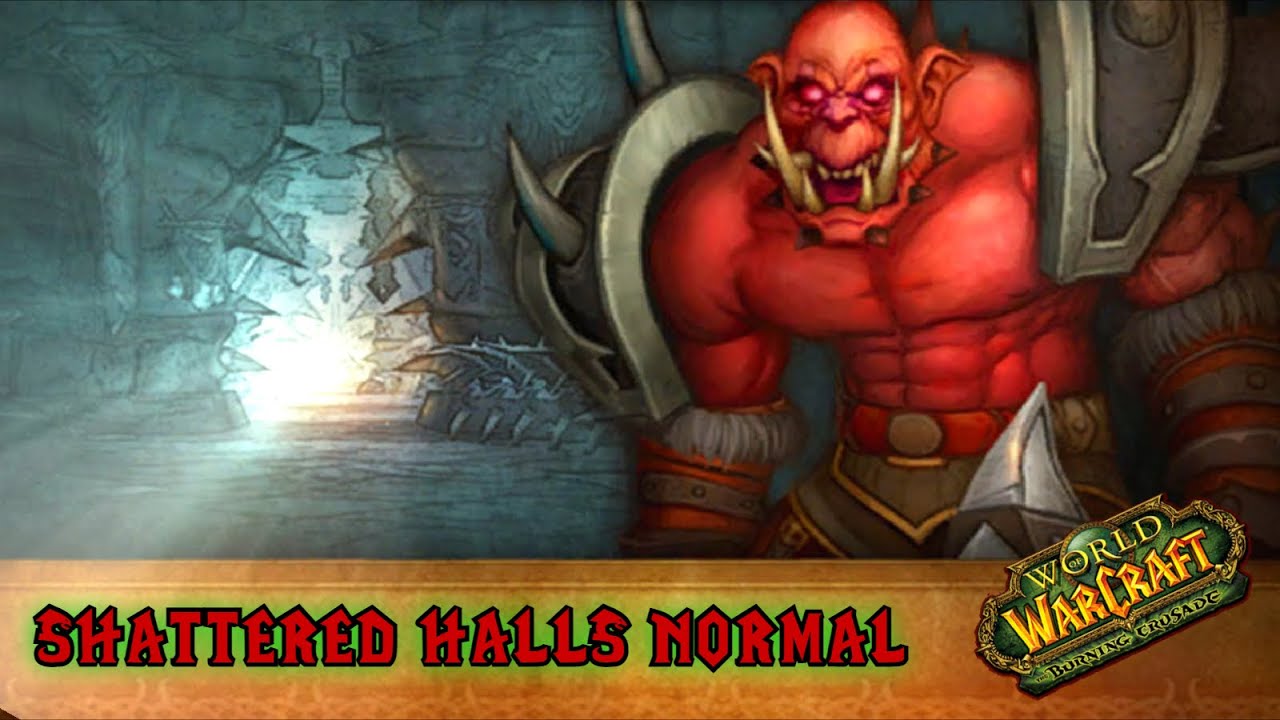 Shattered Halls Normal:  Port Paladin Tanking (WOW Classic TBC)