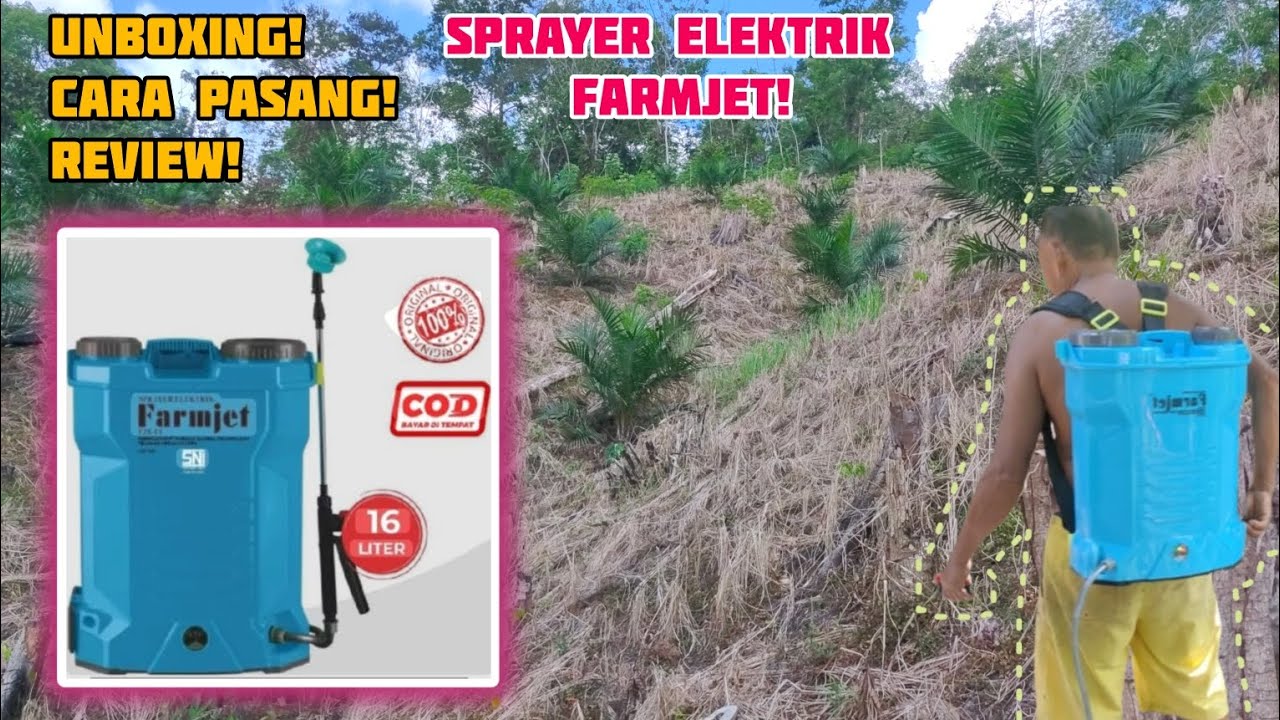 Unboxing / Cara Pasang Sprayer Farmjet