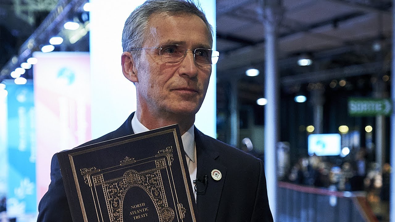 NATO Secretary General at the Peace Library in Paris, France, 11 NOV 2018