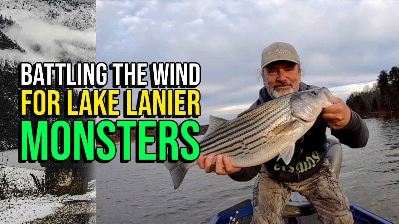 Battling The Wind For Lake Lanier Monsters #lakelanierfishing2023