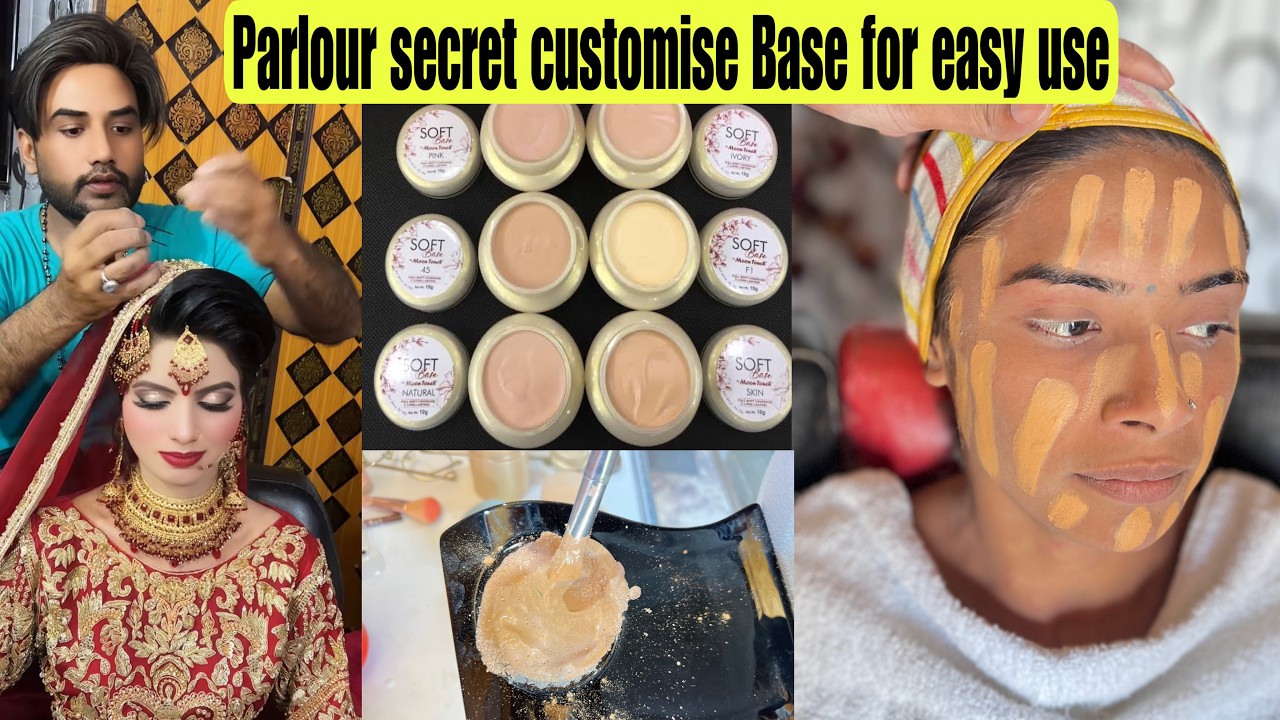 Moon Tuch mineral powder Base for Dark Skin // bridal make up Base step-by-step must watch #makeup
