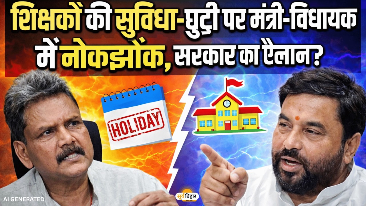 शिक्षकों की सुविधा-छुट्टी पर मंत्री-विधायक में नोकझोंक, सरकार का ऐलान?