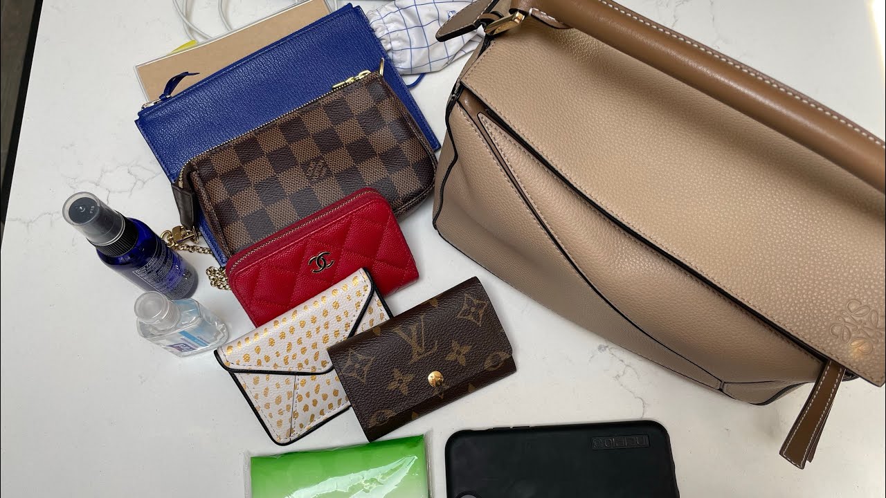 Loewe Small Puzzle Bag in color Sand Mink - what fits? and strap hack #loewe #loewepuzzlebag
