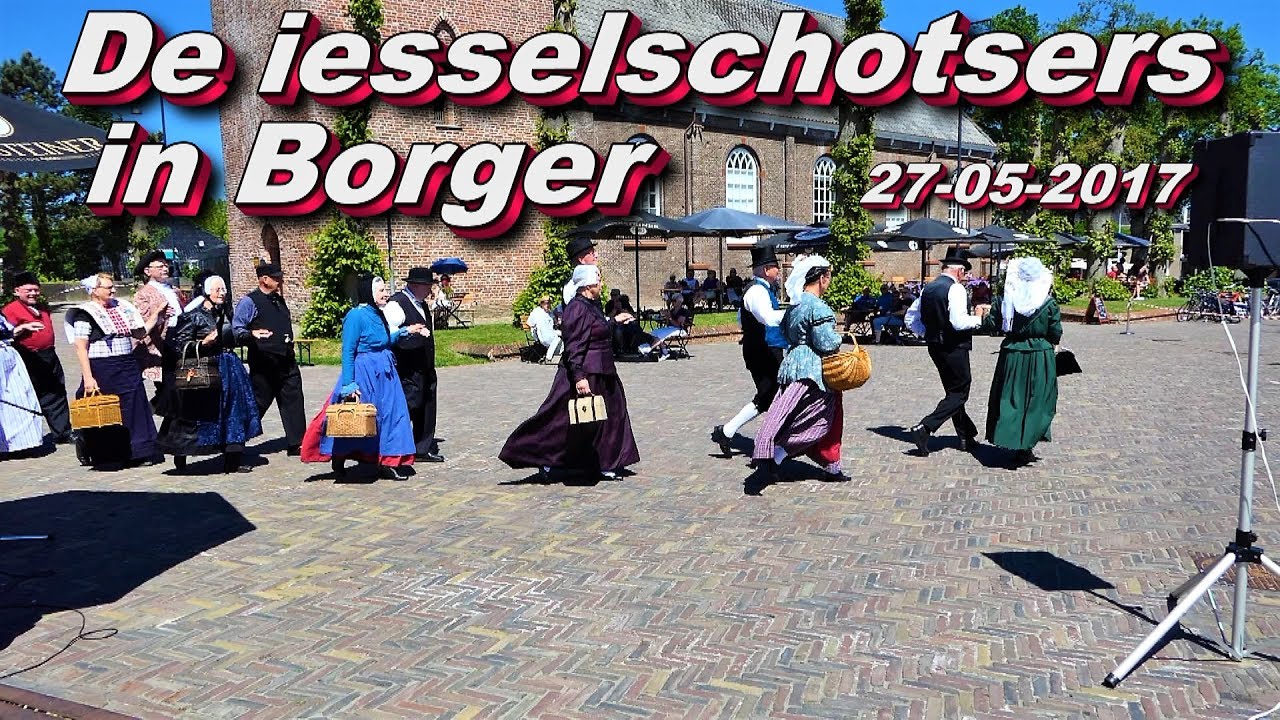 De folkloristische dansgroep iesselschotsers in Borger 27 05 2017