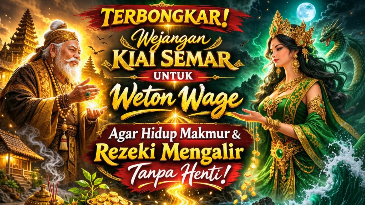 TERBONGKAR❗Wejangan Kiai Semar untuk Weton Wage Agar Hidup Makmur & Rezeki Mengalir Tanpa Henti❗
