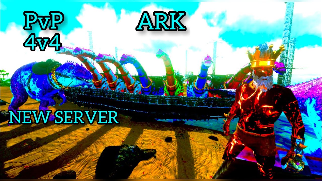 ARK MOBİLE 4v4 PVP RAİD NEW SERVER