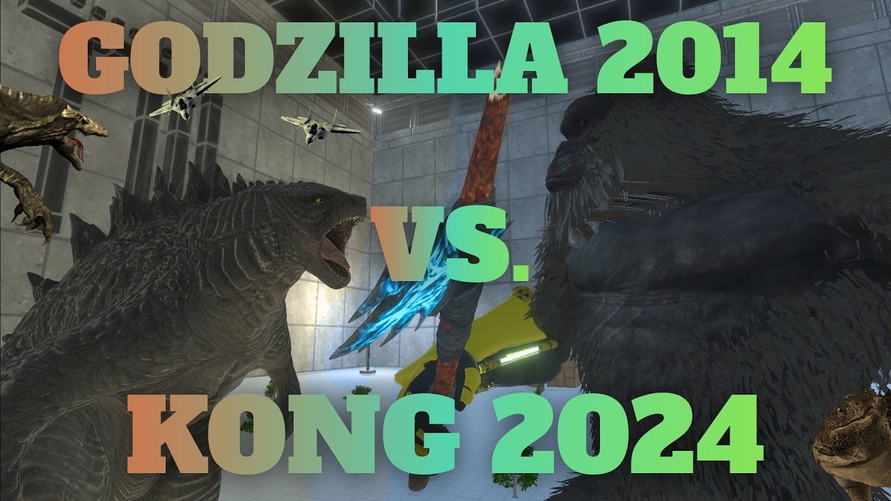 Godzilla 2014 VS. Kong 2024 | Animal Revolt Battle Simulator MODTTT