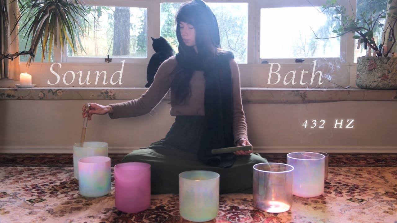 Crystal Alchemy Singing Bowls | 432 hz Healing Frequencies ✨ Relaxing Sound Bath to Cleanse Energy