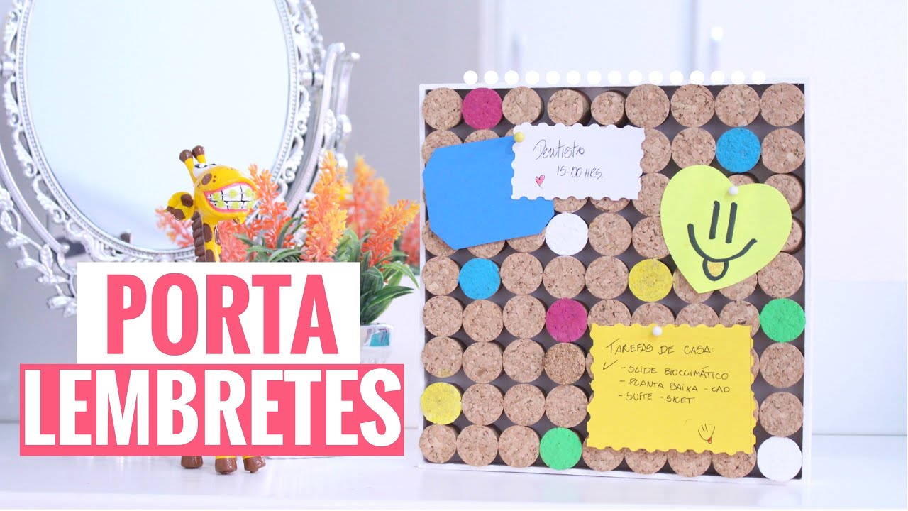 DIY: PORTA RECADO/LEMBRETES COM ROLHAS DE VINHO
