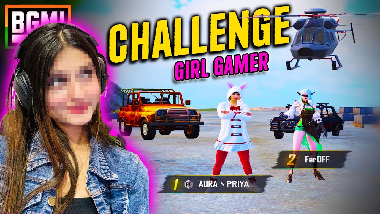 GIVING CHALLENEGE TO A GIRL GAMER TO GET 25 KILLS😂 | FAROFF VS GIRL GAMER | BGMI & PUBG 3.0