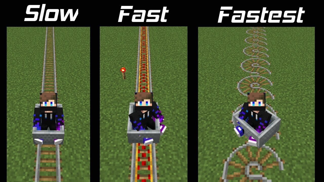 Fastest Railway in Minecraft (Cheapest)