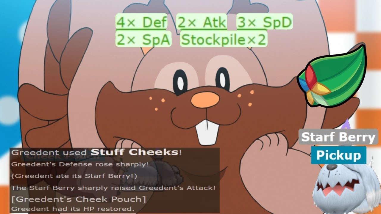 Stuff those cheeks Greedent! (Pokemon Showdown)