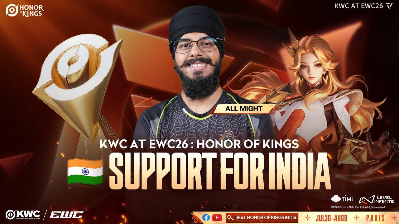 WATCHPARTY! S8uL vs FL | KWC AT EWC! LET'S GO TEAM INDIA! #GullySeGlory #KWC2026
