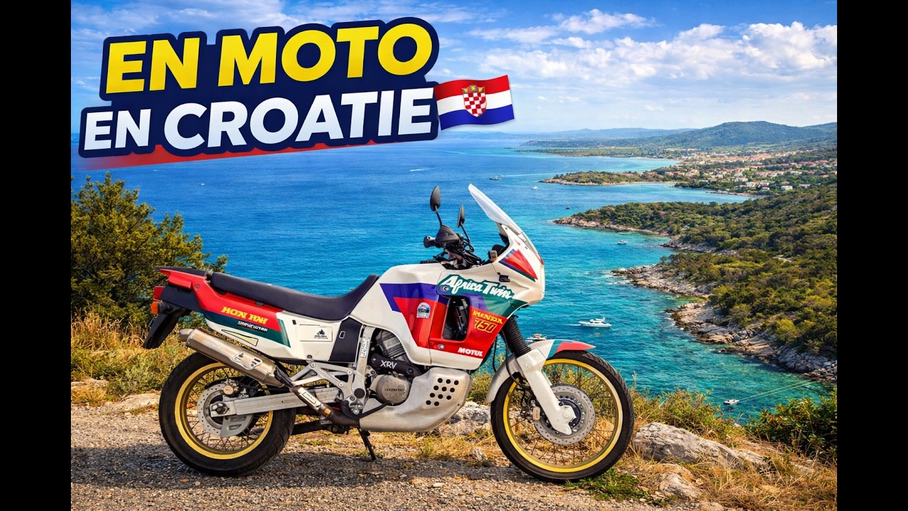 La côte Croate en Africa Twin