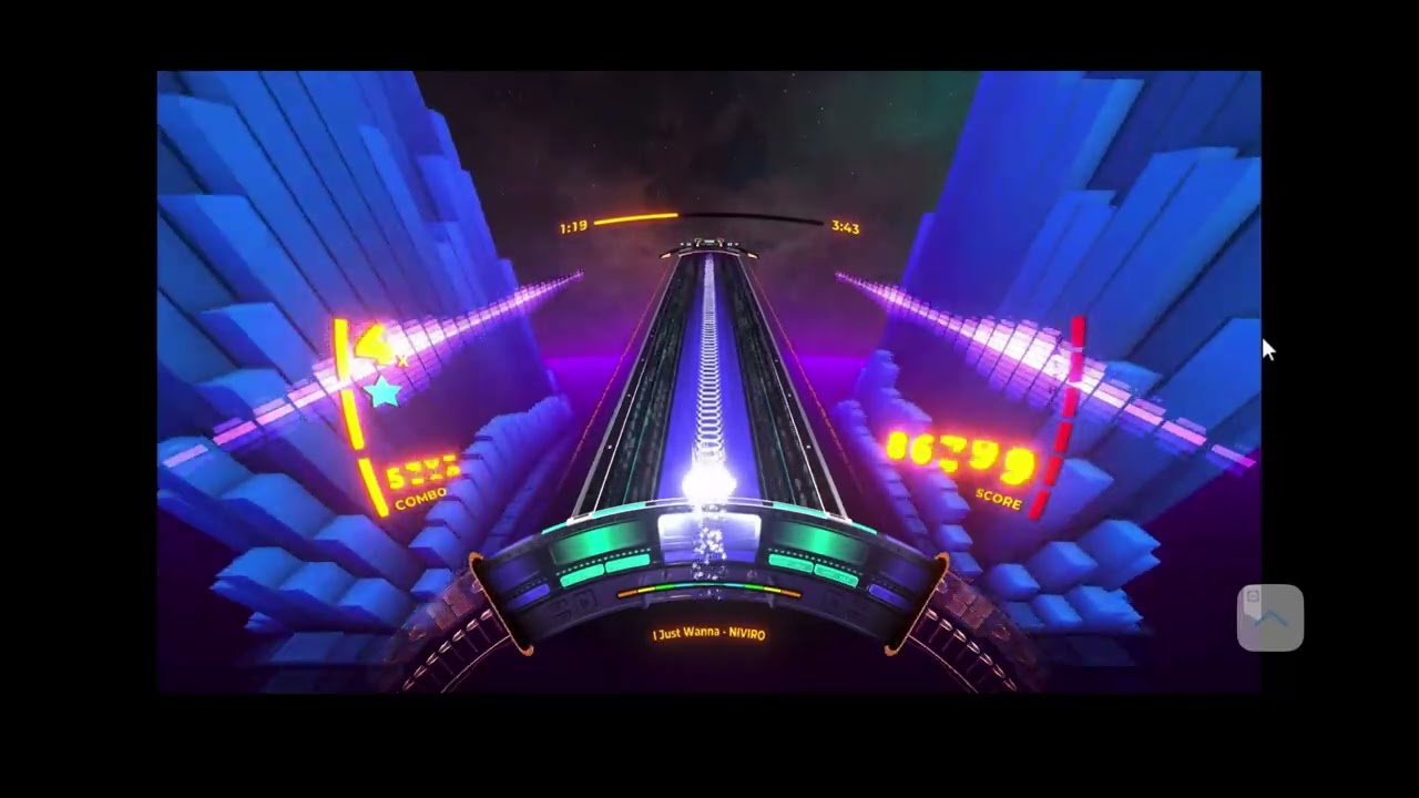 Spin Rhythm XD Ep. 1819: NIVIRO - I Just Wanna. 240K score.