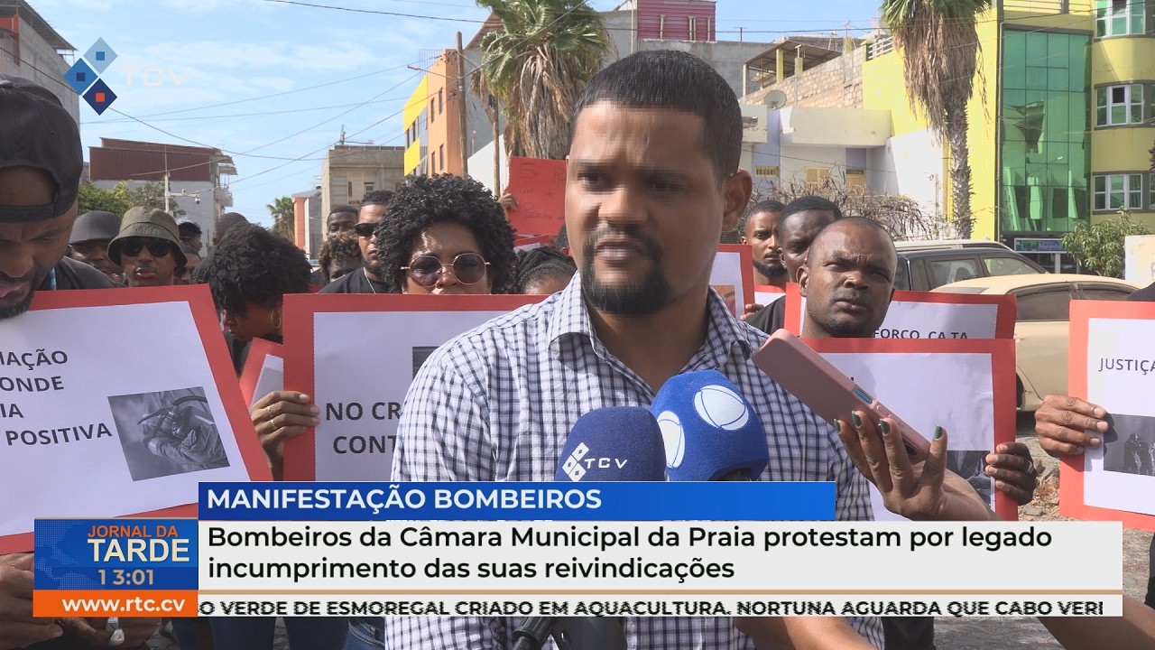 Bombeiros da Câmara Municipal da Praia protestam por alegado incumprimento das suas reivindicações