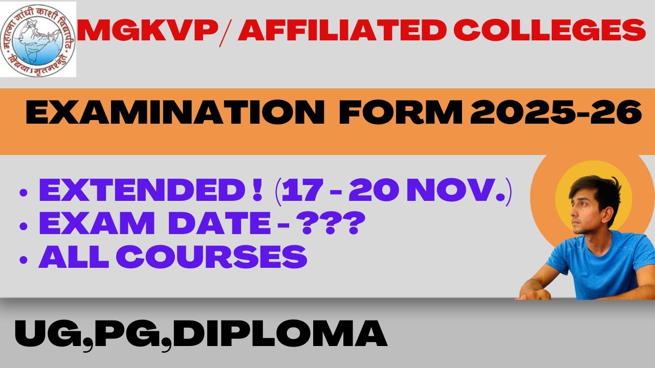 MGKVP 1/3/5 (ODD) EXAMINATION FORM DATE EXTENDED | 20 NOV. | EXAM DATE POSTPONED | TIME TABLE |