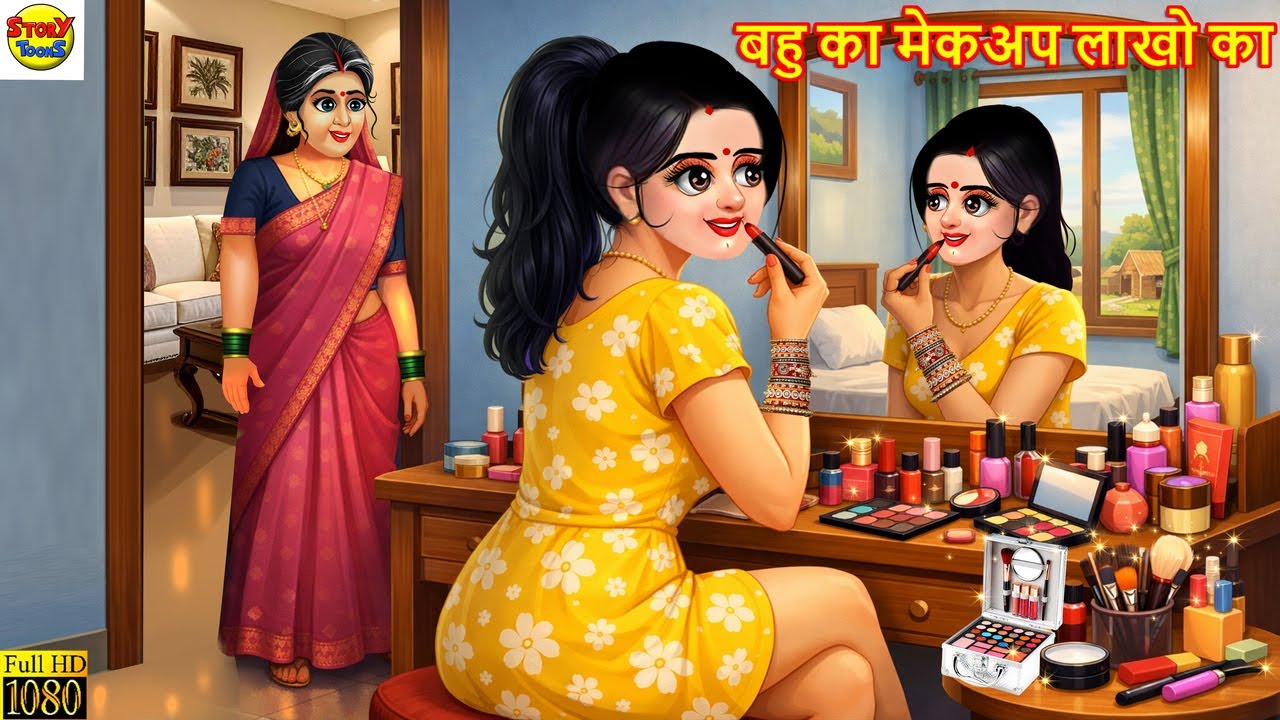 बहु का मेकअप लाखो का | Bahu Ka Makeup Lakho Ka | Hindi Kahani | Moral Stories | Hindi Cartoon |Story