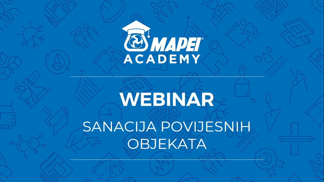 Sanacija povijesnih objekata - Mapei webinar