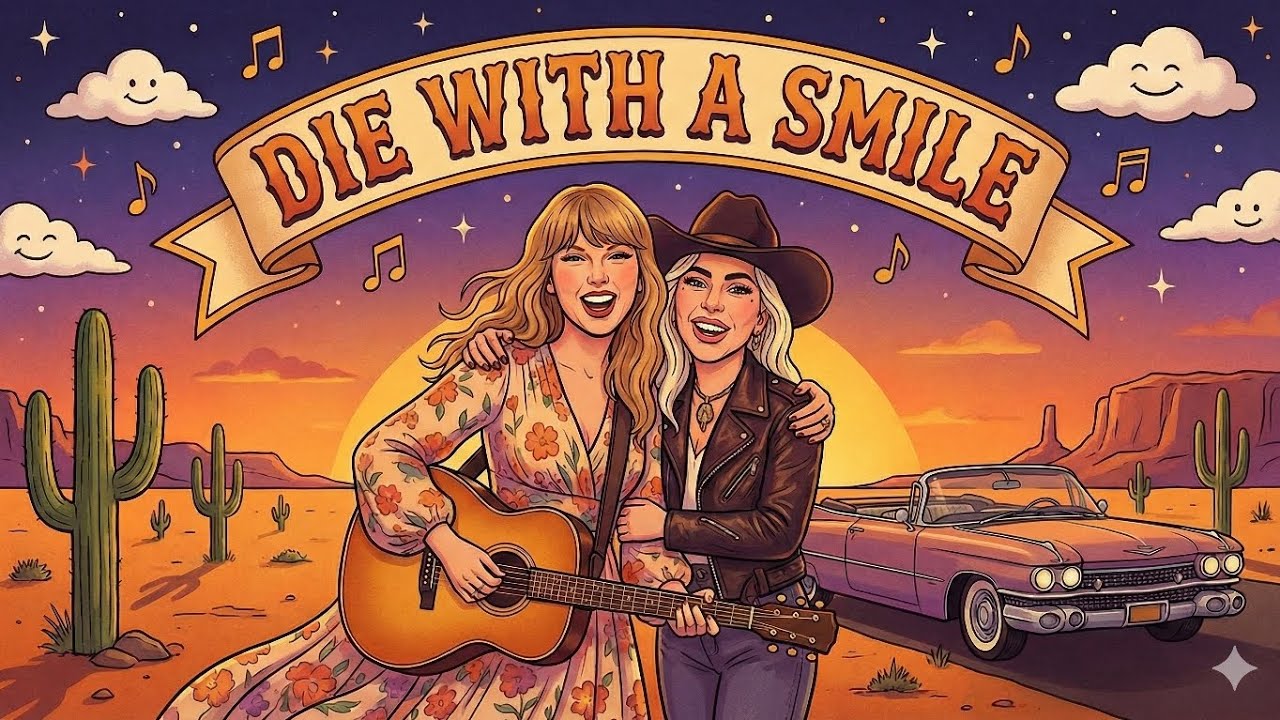 Die With A Smile _ AIMusic style Taylor swift ft Lady gaga