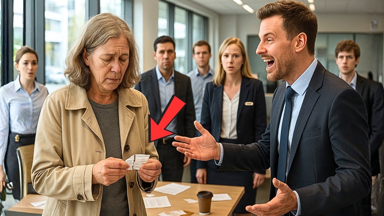 BANKLEITER MACHT SICH ÜBER EINFACHE FRAU LUSTIG UND REISST IHREN SCHECK… OHNE ZU AHNEN, DASS...
