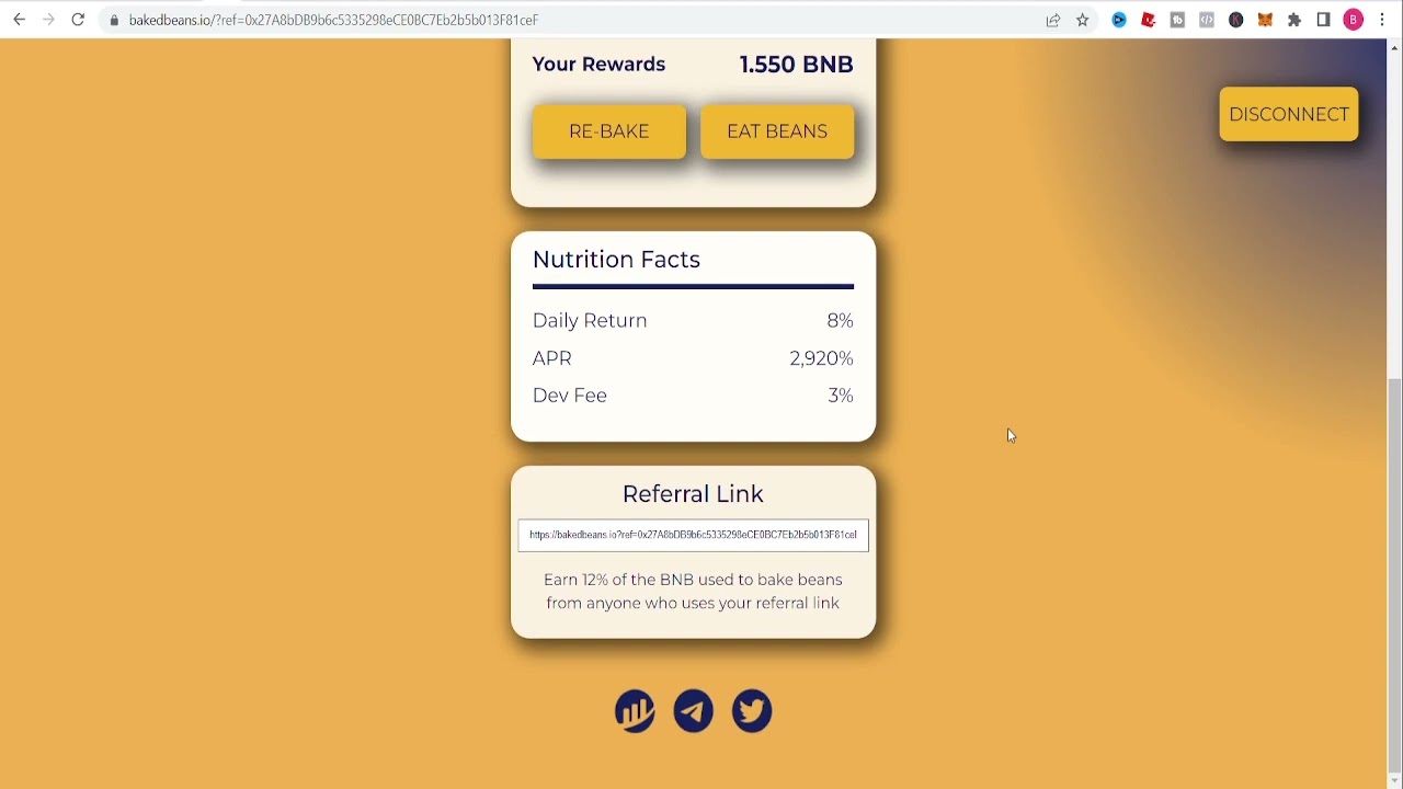 BAKED BEANS CRYPTO MINER and BCT EARNING 1.5 BNB Per Day!!! 🤑
