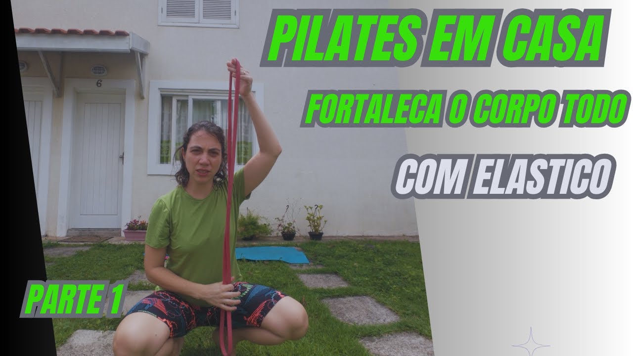 Pilates com elástico, nível iniciante/intermediário