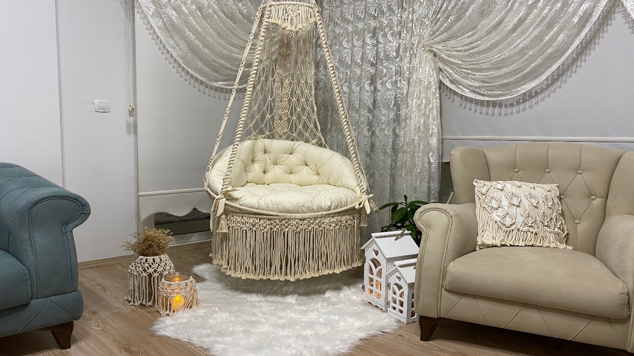 #DIY Makrome SULTAN Salıncak (1) başlangıç alt çember oturma yeri nasıl yapılır
