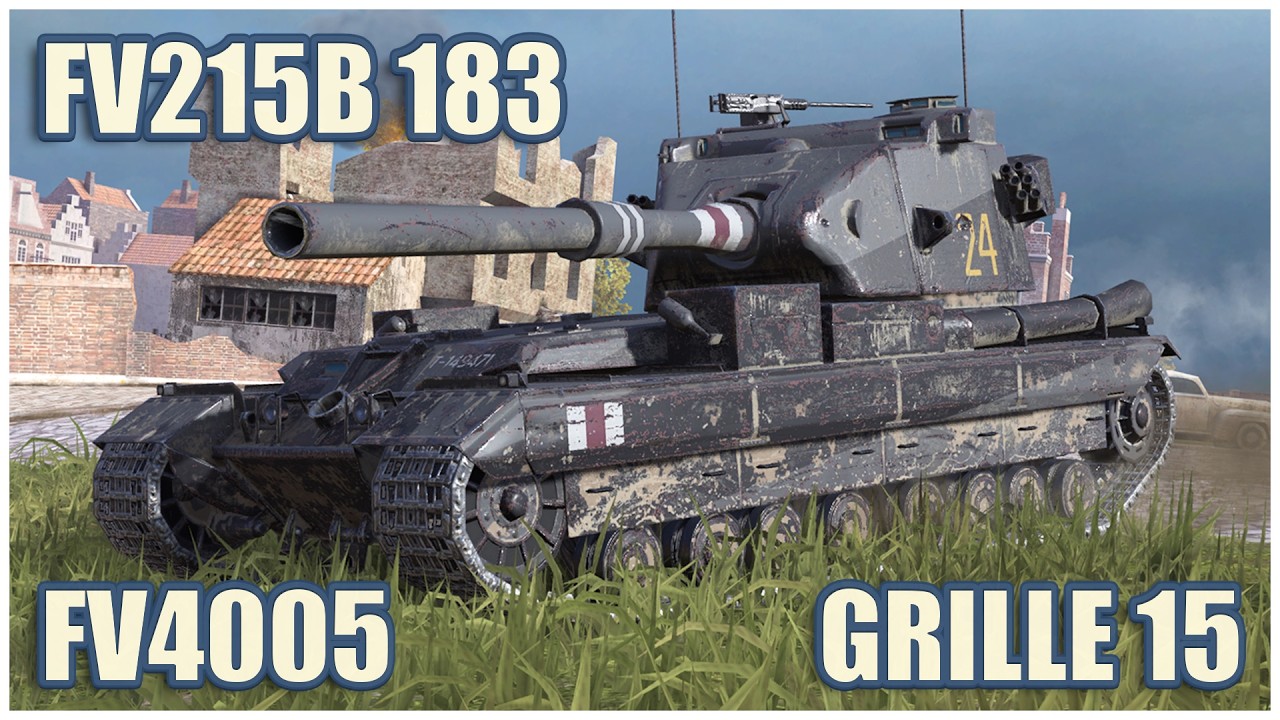 FV215b 183, FV4005 & Grille 15 &bull; WoT Blitz Gameplay