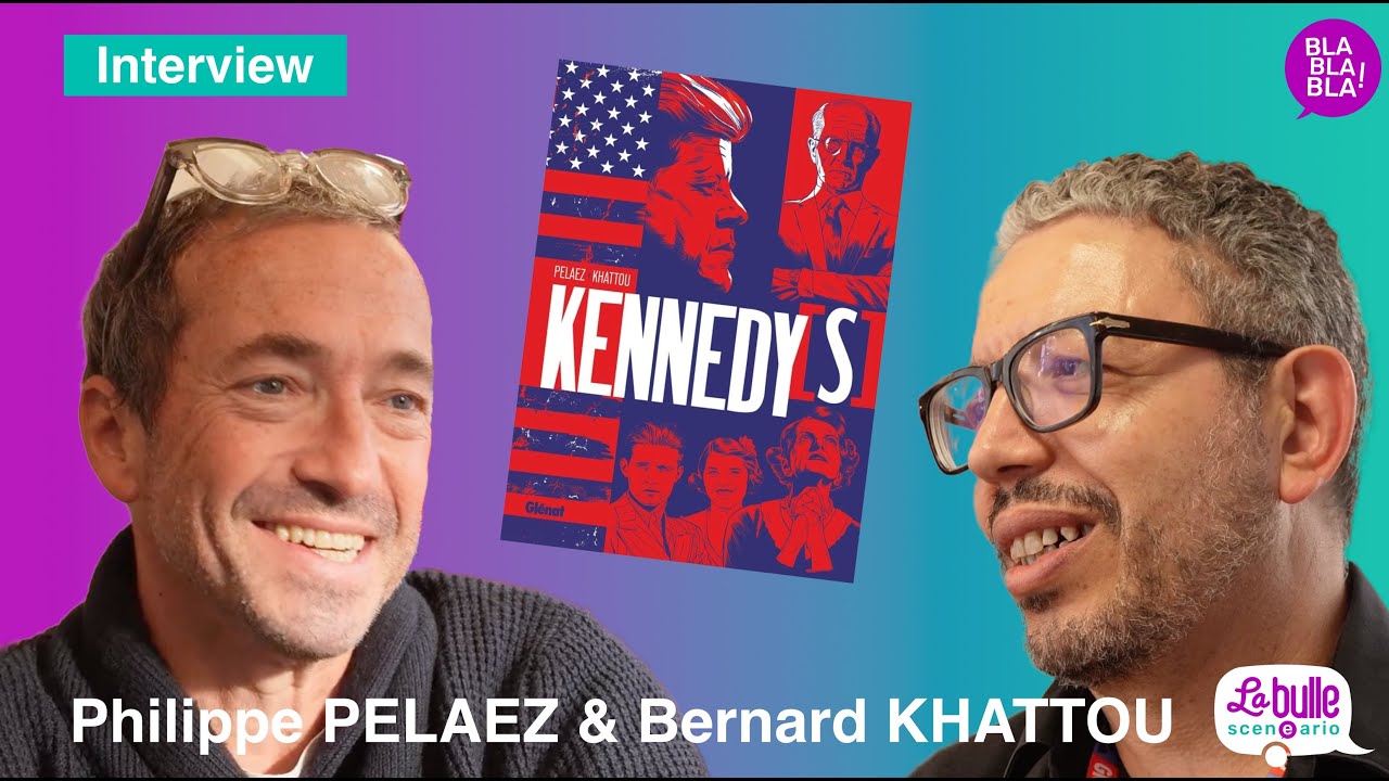Philippe PELAEZ et Bernard KHATTOU pour leur roman graphique KENNEDY'S chez Glénat
