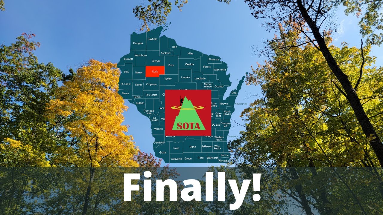 KM9G's First SOTA - Rusk County High Point W9/WI-009