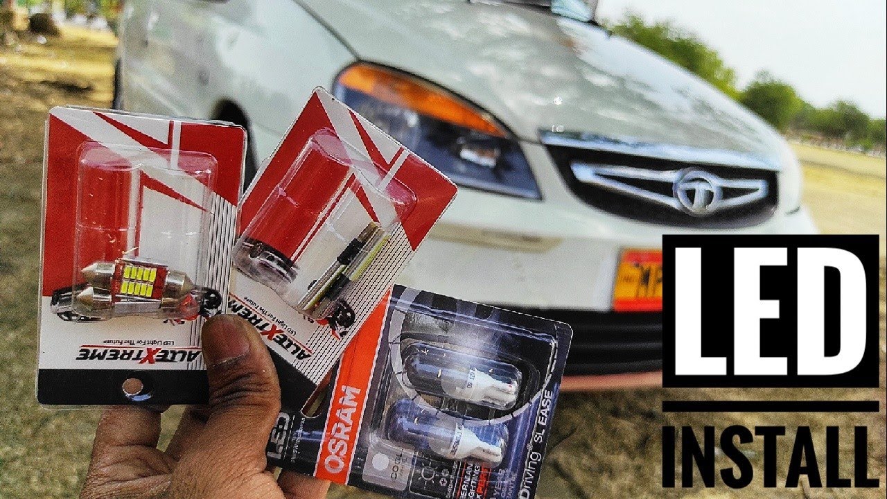 LED parking lights bulb install in indigo cs | Honda Amaze | how to install roof light LED | DIY