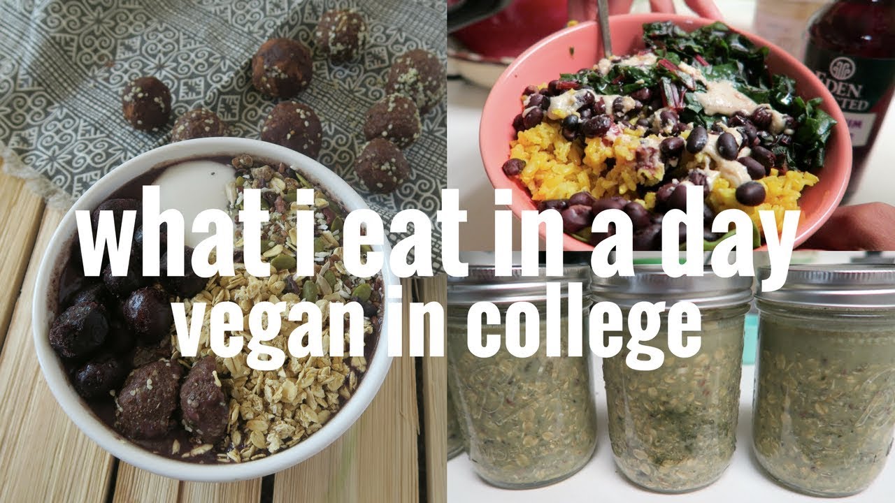 WHAT I EAT IN A DAY // EASY COLLEGE MEAL IDEAS