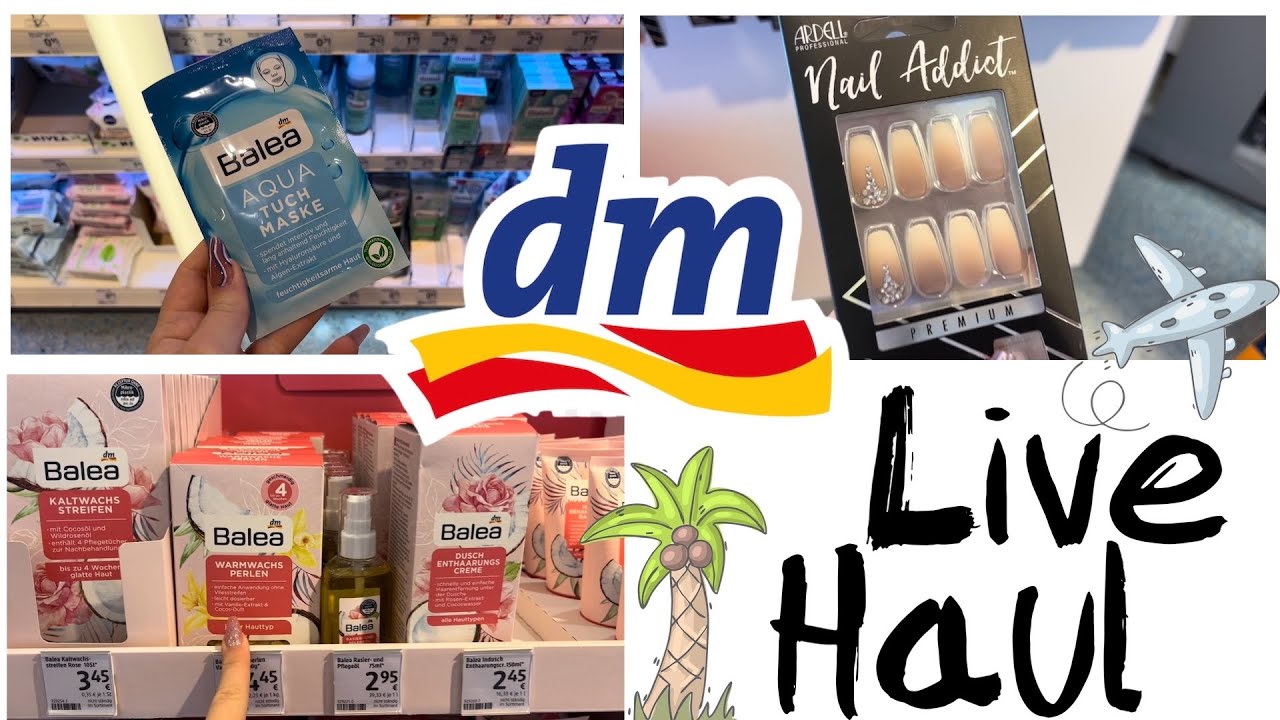 dm Live Haul 🛍 // Einkaufen für den Urlaub ☀️⛱ // alinaBerry