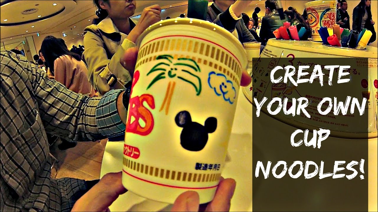 Create your own Cup Noodles @ Cup Noodle Museum in Yokohama, Tokyo, Japan