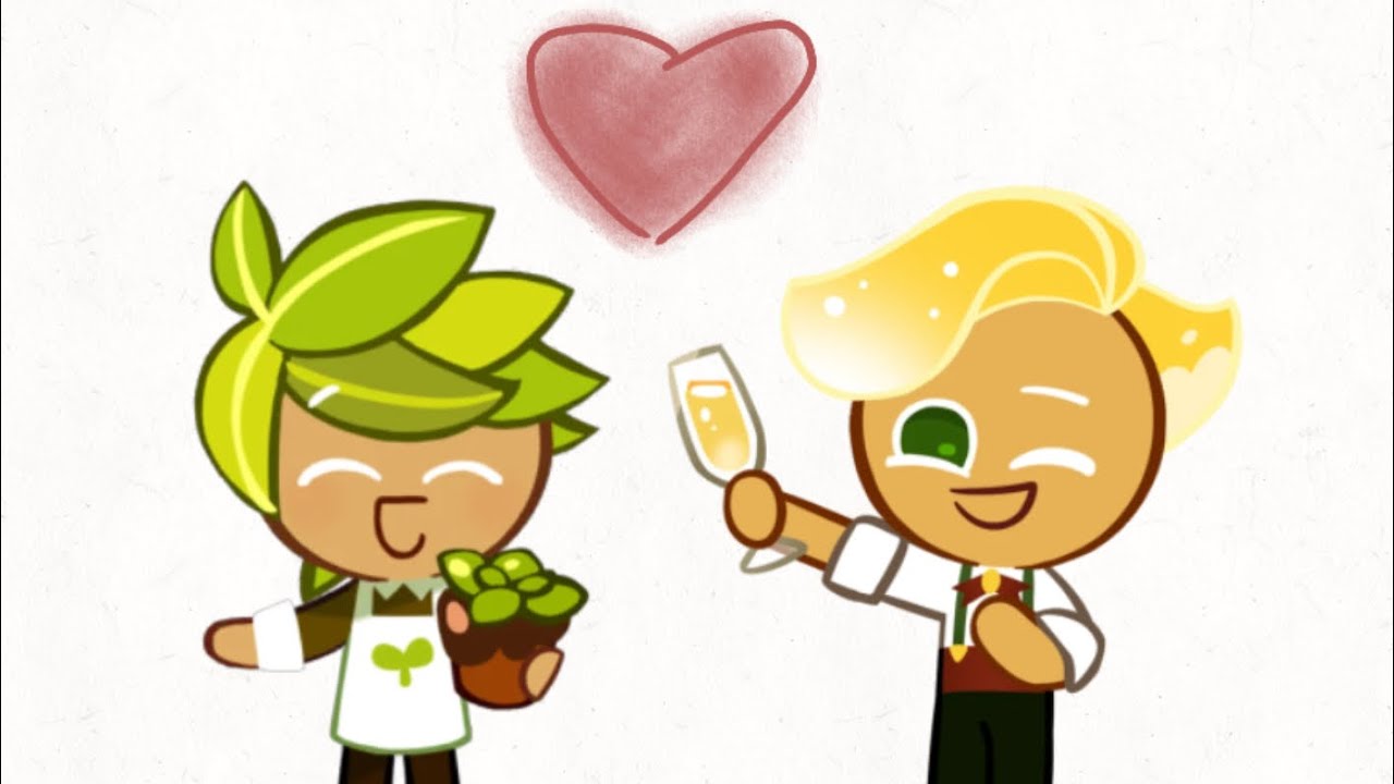 Herb cookie and sparkling cookie hanging out