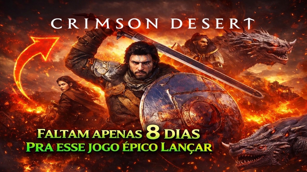 CRIMSON DESERT - GAMEPLAY EM 4K - ESSE GAME ESTA UM ABSURDO FALTAM 8 DIAS