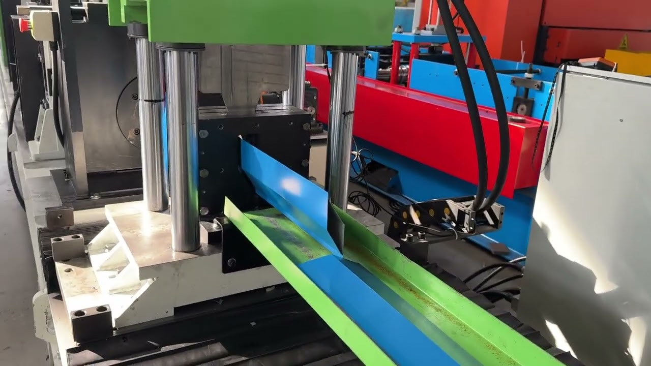 Rhomboid pipe fence post roll forming machine customized locked fence tube roll forming machine