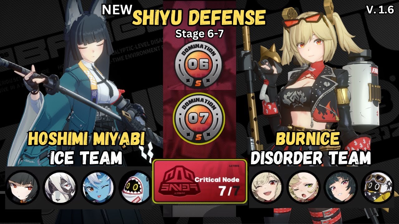 NEW Shiyu Defense Miyabi Burnice Stage 6-7 | Zenless Zone Zero v1.6