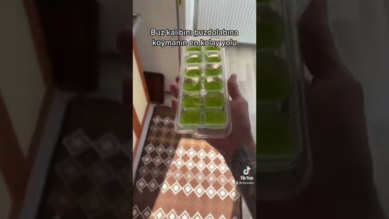 Buz kalıbını buzluğa koymanın en kolay yolu
