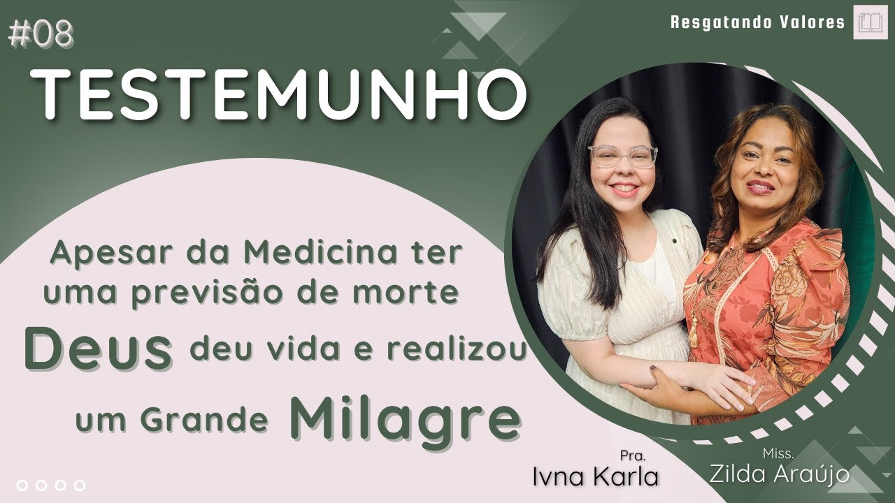 Testemunho 09 | Um Exemplo de FÉ inabalavel! | Pra. Ivna Karla