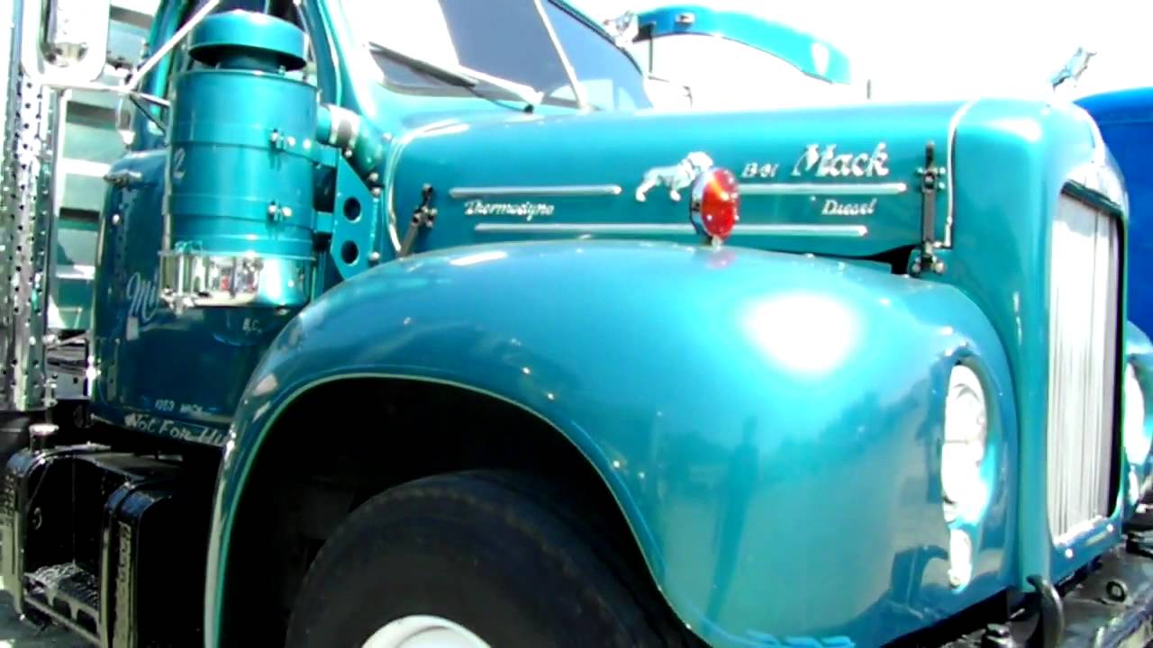 1963 Mack Logging Truck  Antique Truck Show Duncan BC 2012