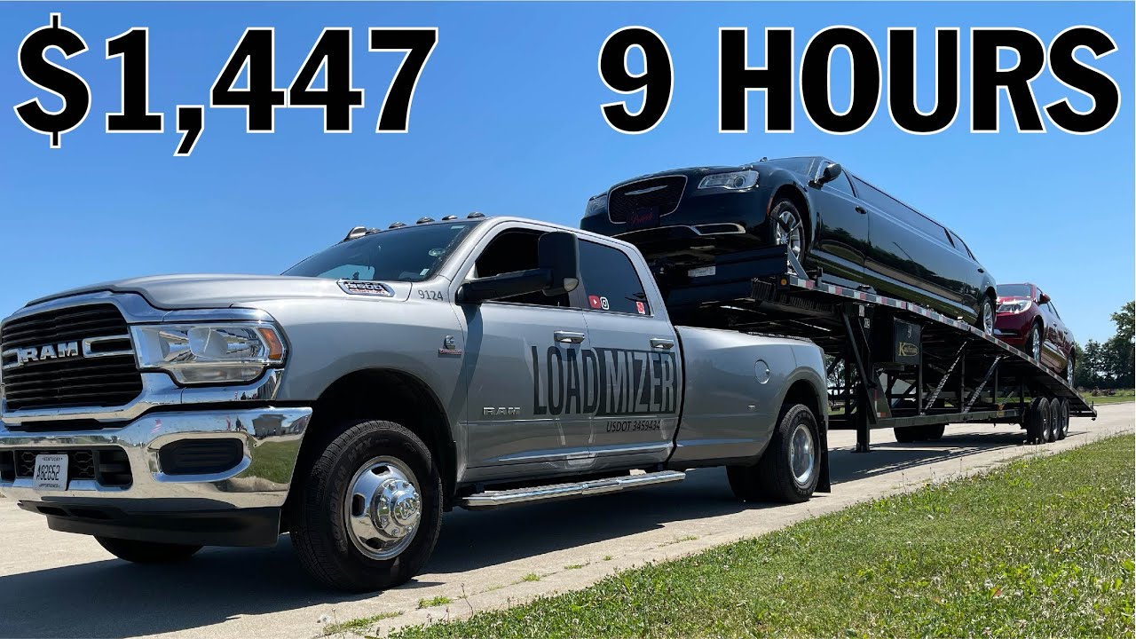 Hauling a LIMO! A day in the life of a HOTSHOT VLOG 17 | Kankakee, IL