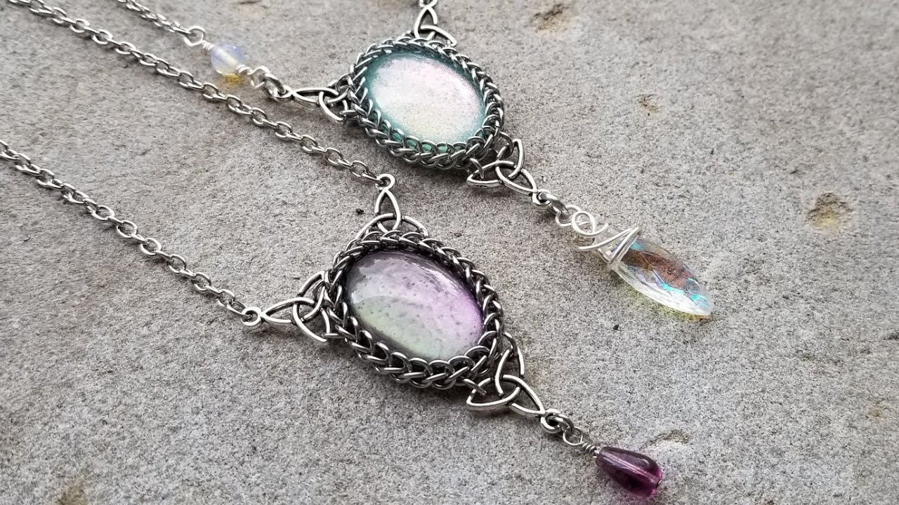 Celtic Cabochon Necklace