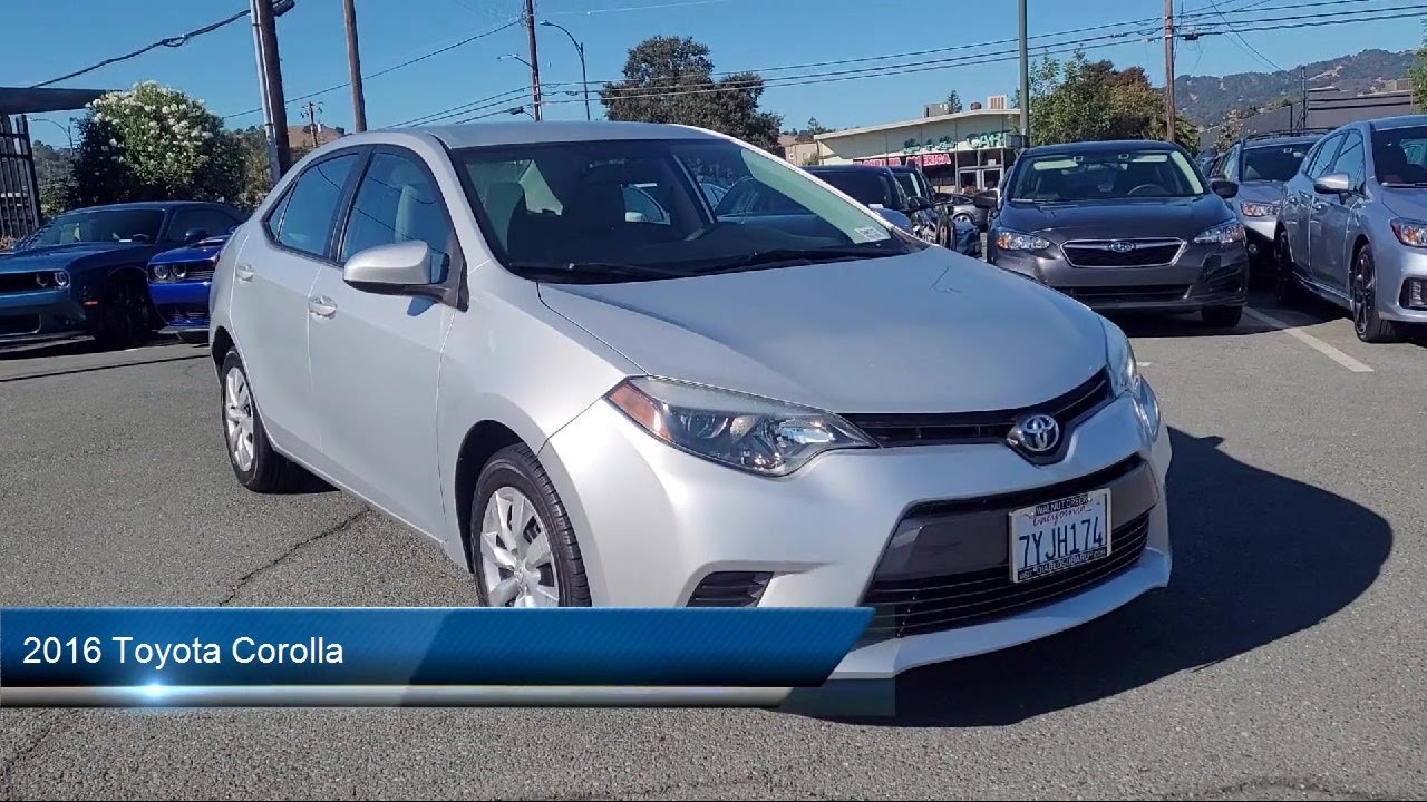 2016 Toyota Corolla Walnut Creek  Berkeley  Oakland  Fairfield