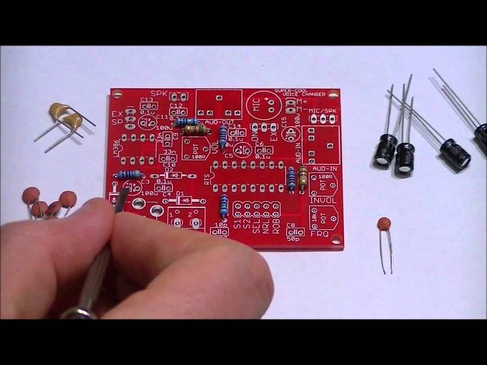The Awesome Voice Changer DIY Electronics Kit Assembly Video