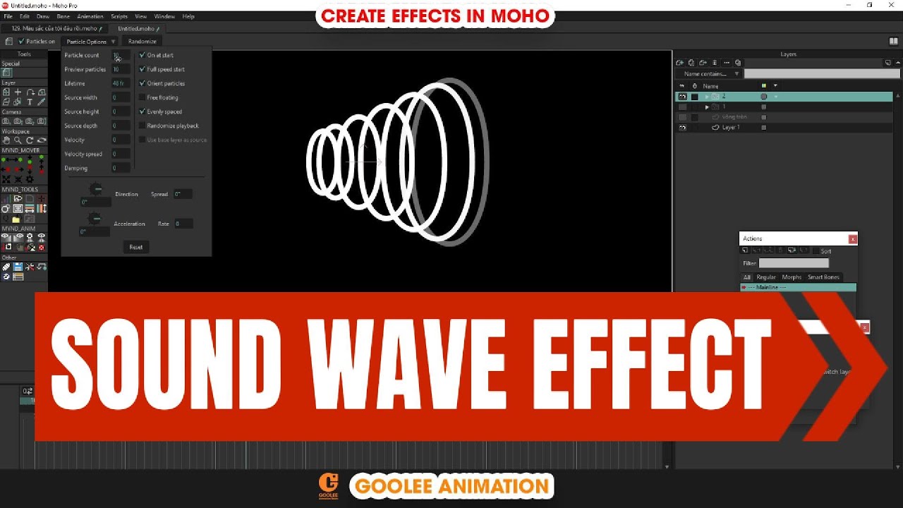 MOHO TUTORIAL | How to make SOUND WAVE Effect in Moho in just few minutes