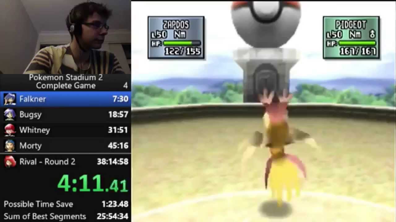 Pokemon Stadium 2 Complete Game Speedrun in 24:31:01 (1/3)